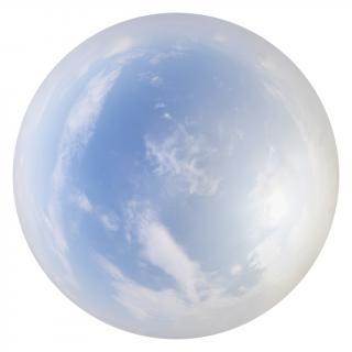 HDRi Skydome of Blue Clouded Sky 16K 